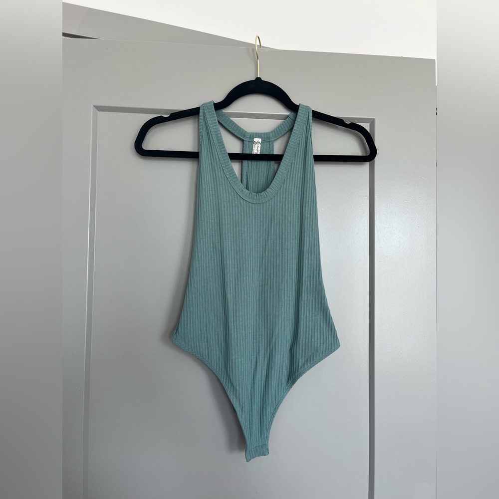Free People Green Bodysuit